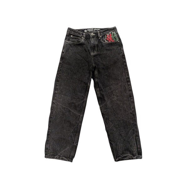 Ninth Hall Ambush Embroidered Black Denim Relaxed Jeans 30 Y2K Streetwear Zumiez - Picture 6 of 16